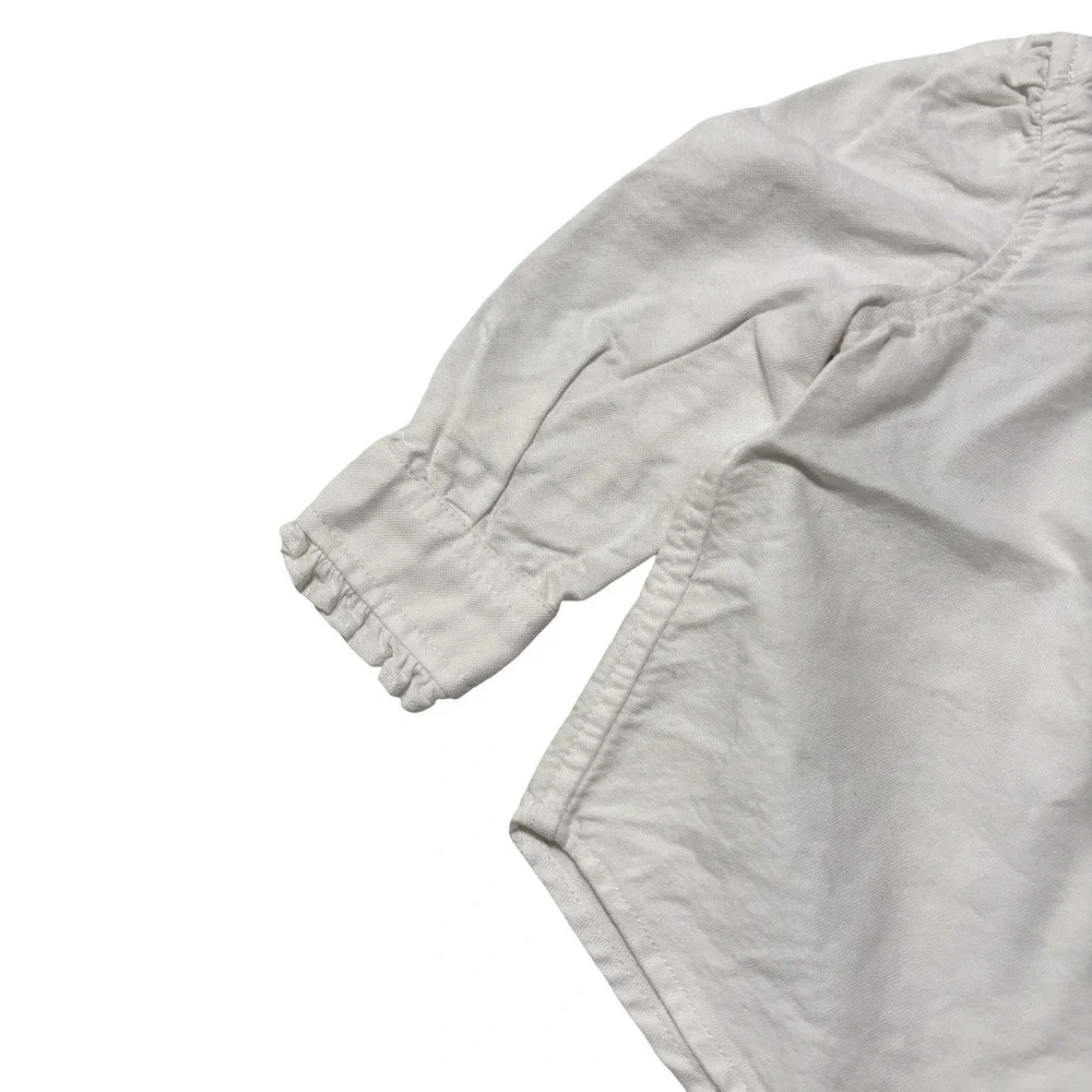 Ralph Lauren Toddler Button Down Shirt White Size 9M - 10 x 11